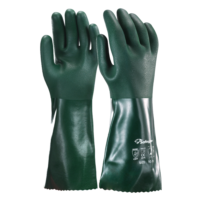 Chemical & Oil Resistant Work Gloves GSP0211 Green
