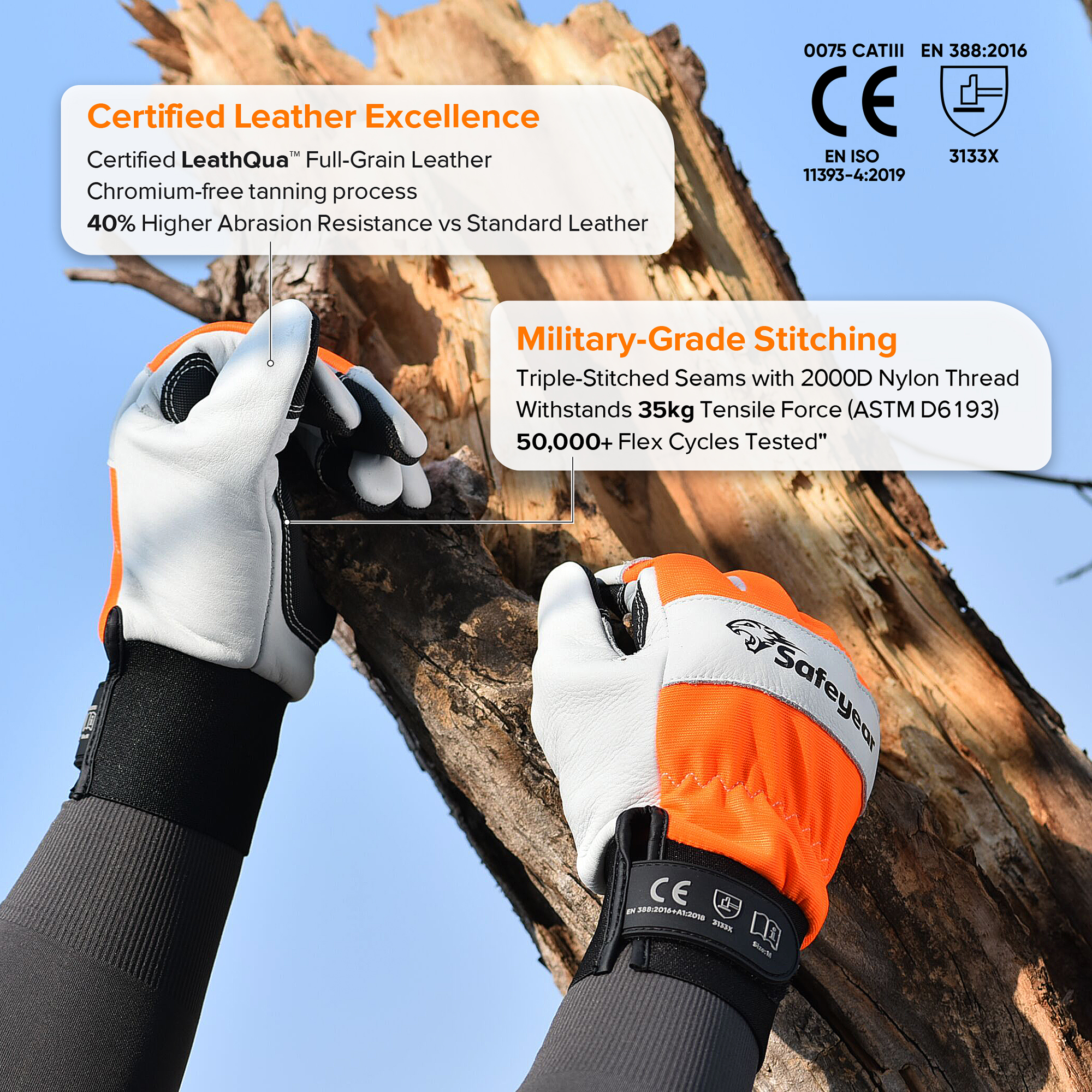 Chainsaw Work Gloves 7825