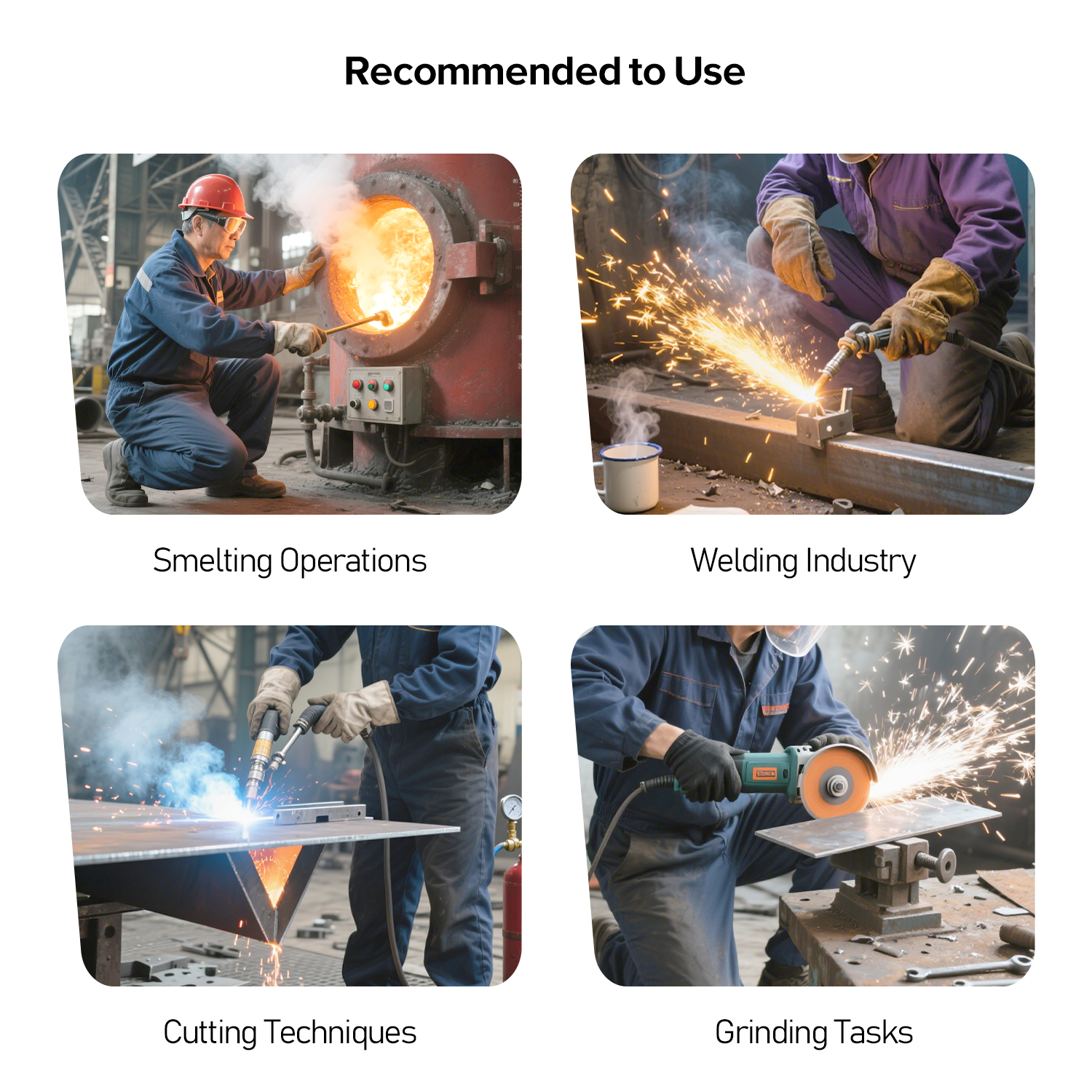 Welder Leather Work Gloves S-H24 Grey