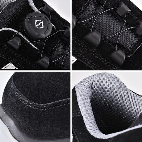 Sporty Metal Free S1P Safety Shoes with Twist Lock System L-7329