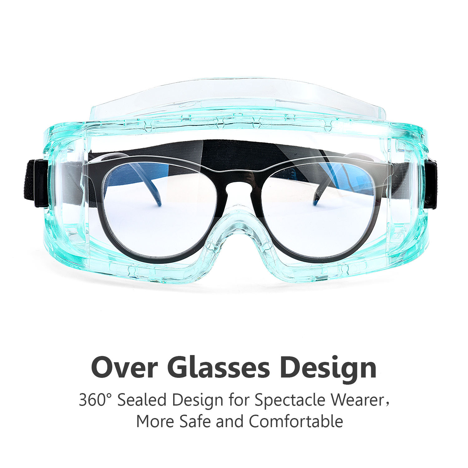 High Quality Overglasses Clear Safety Goggles SG031