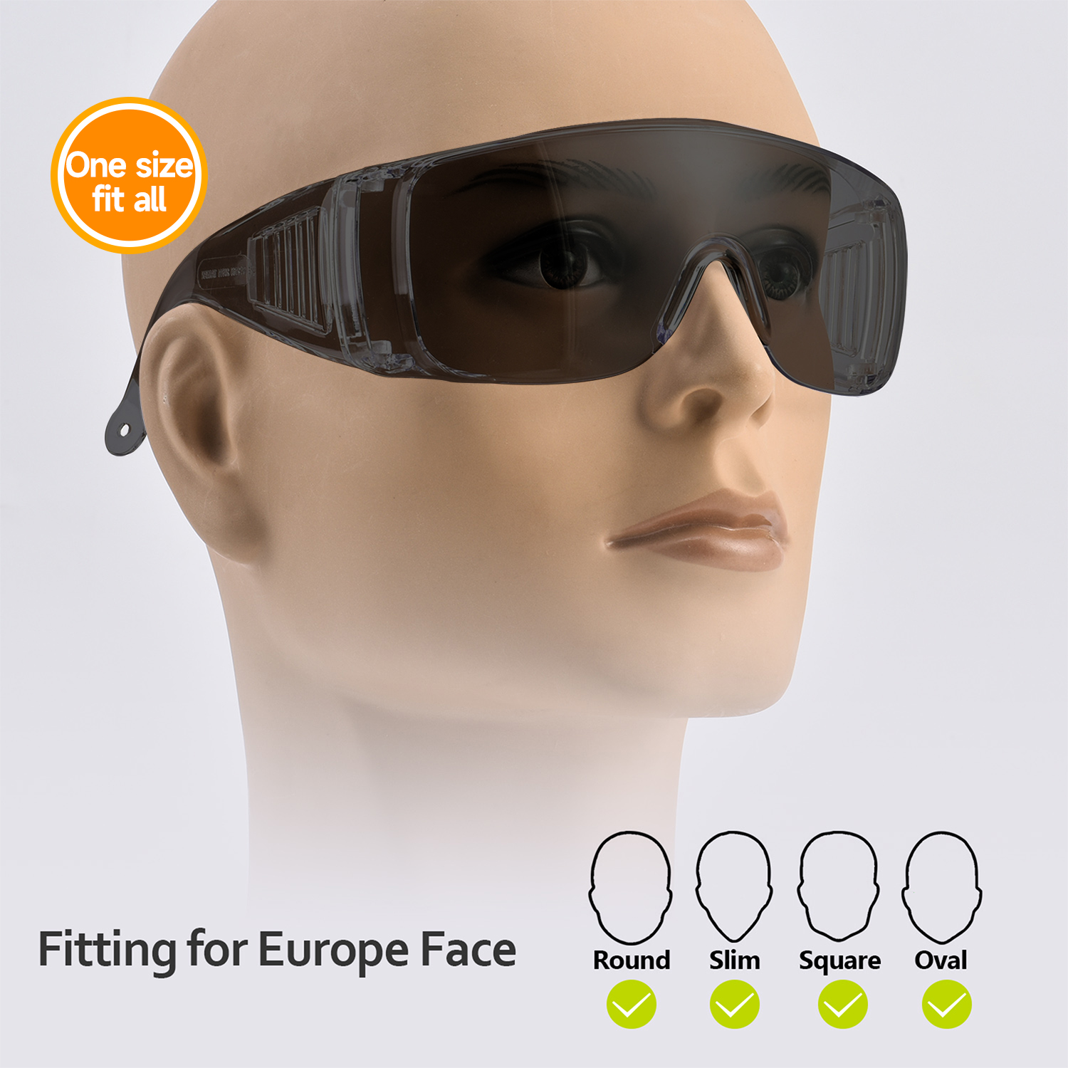 OTG Safety Glasses That Fit Over Prescription Glasses | ANSI Z87.1 & EN166 SG035