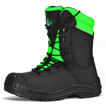 Lime green hot sale work boots