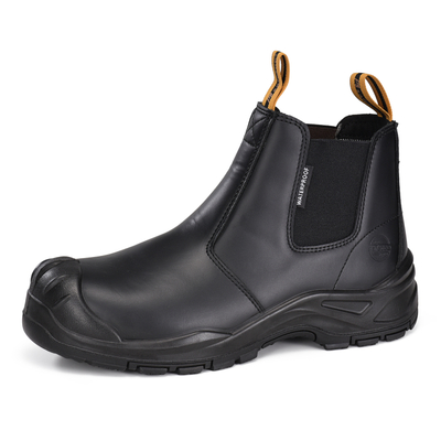 Industrial Safety Shoes Chelsea Design Safety Work Boots M-8025NB BK