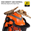 Forest Helmets & Face Shield Protection Hat M-5009 Orange