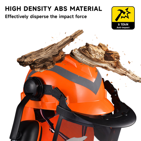 Forest Helmets With Face Shield M-5009 Orange