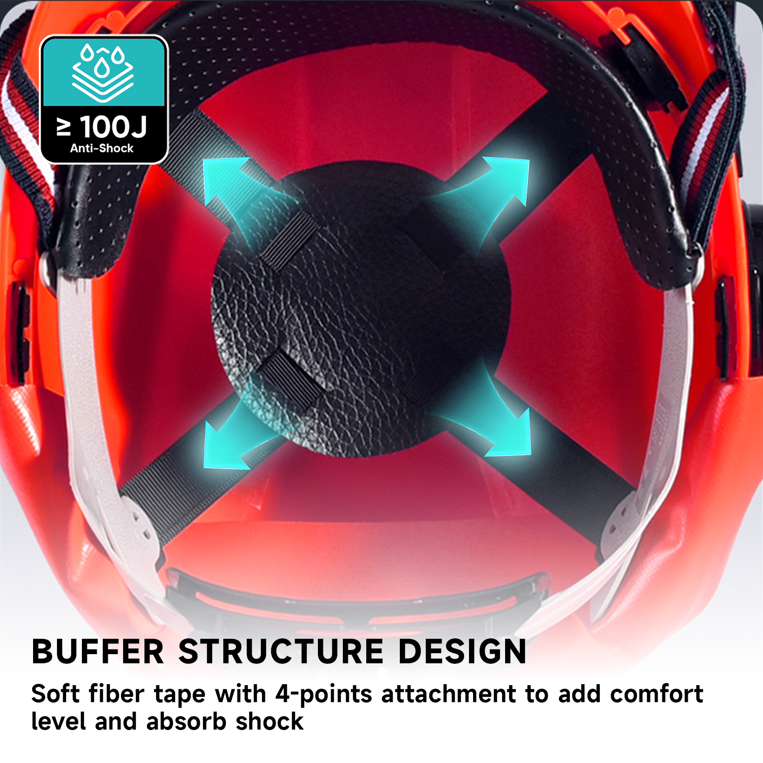 Safety Helmets & Face Shield & Earmuff M-5009 Red