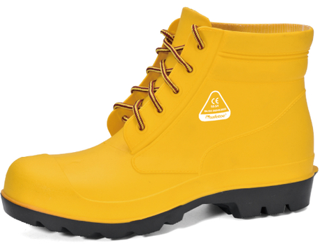 Steel Toe Rain Boots W-6050 Yellow