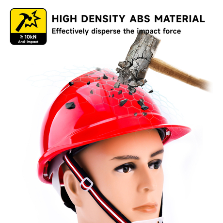 Red Construction Work Helmet W-002 