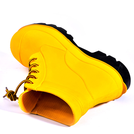 Steel Toe Rain Boots W-6050 Yellow