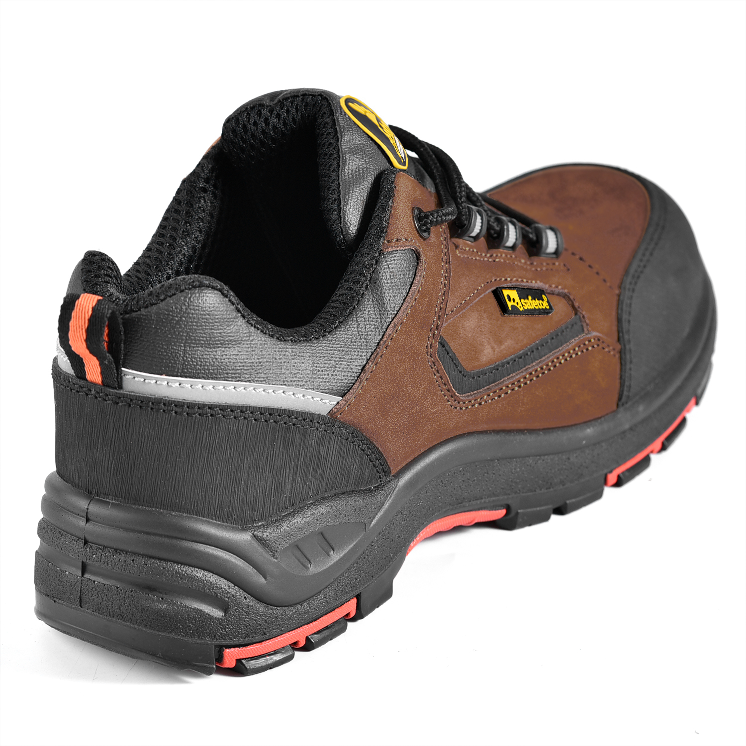 Nubuck Leather Metal Free Safety Work Shoes L-7342