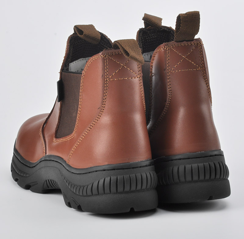 Heat Resistant Dealer Work Boots M-8025 Rubber Brown