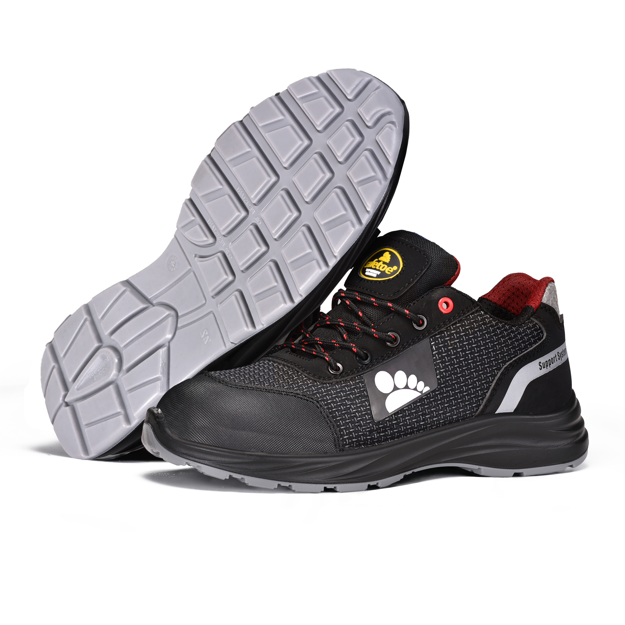 Light Weight PU-TEK S1P Safety Shoes with Composite Toe & Kevlar Plate L-7512