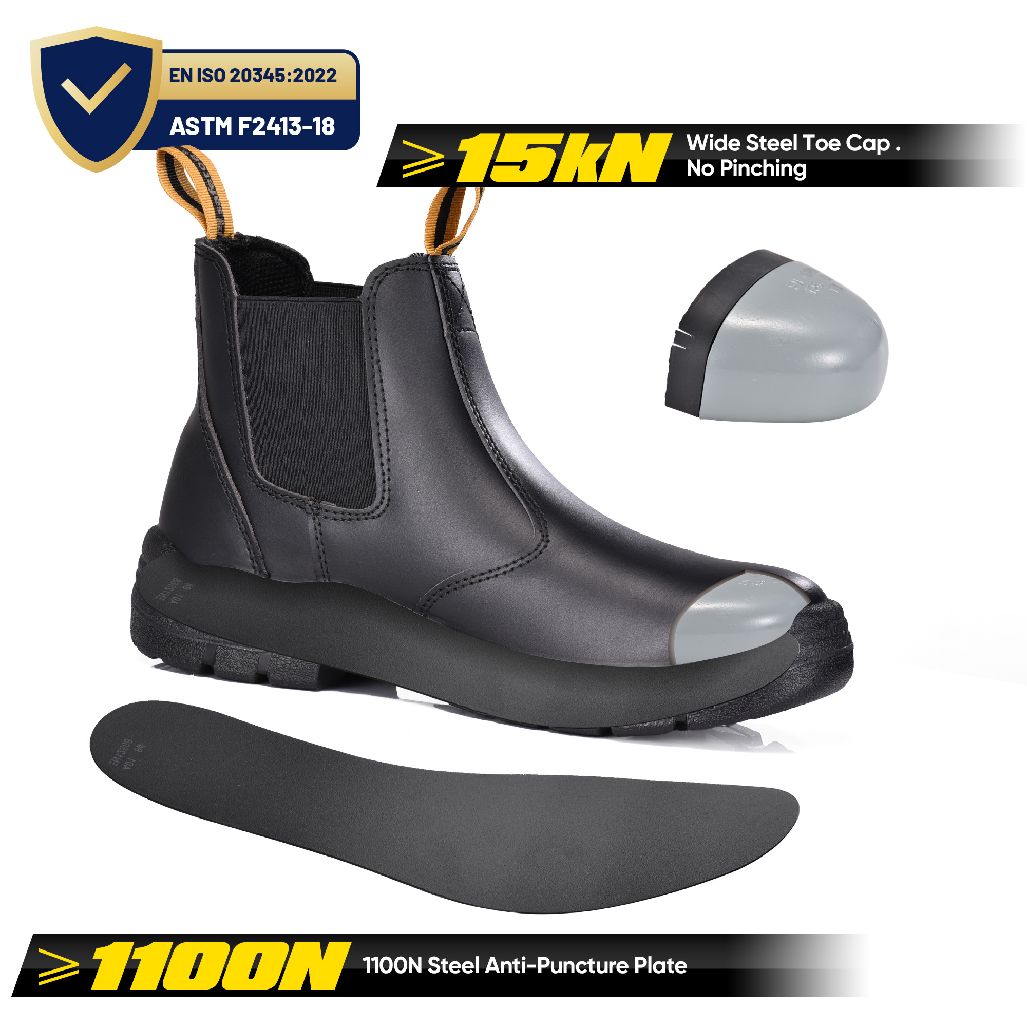 Site Black Protective safety boots