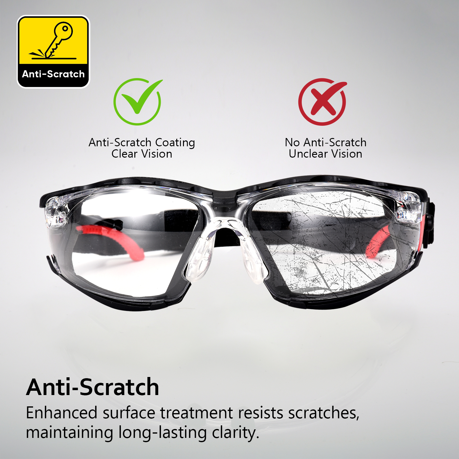  Protective Safety Glasses For Women SG037 Red