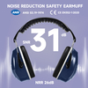 ABS Hearing Protection Ear Muffs Protective Ear Muffs Ready Stock FM-1B Blue