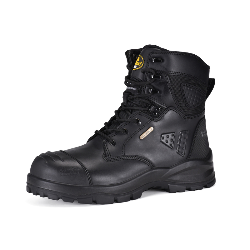 Mining Safety Boots Composite Toe Waterproof Membrane M-8580 Black