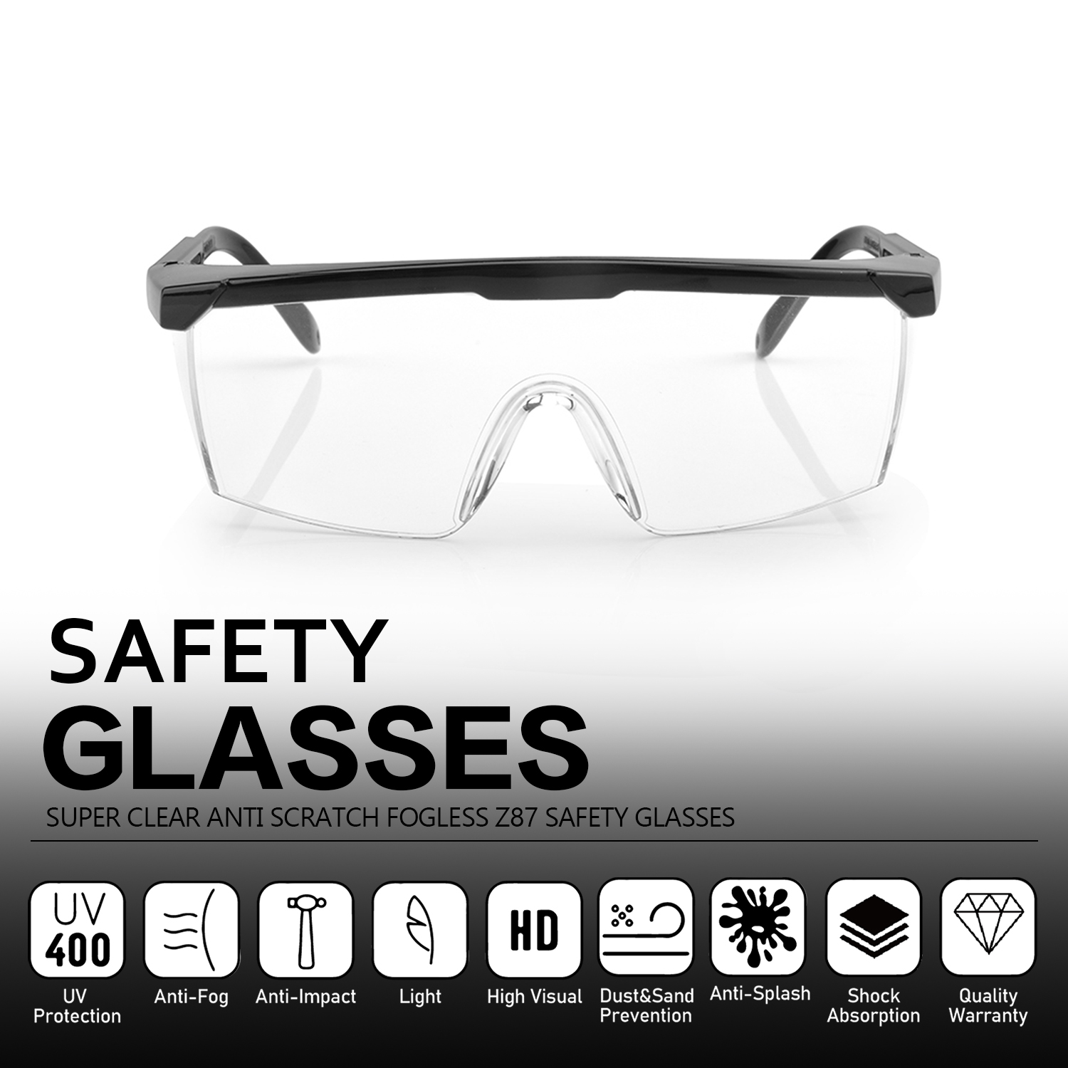 Ready Stock Eye Protection Safety Glasses KS102