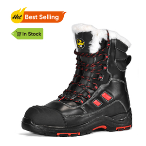 Ready Stock Warm Fur Winter Work Boots H-9550