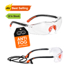 Ready Stock Clear Industrial Safety Glasses SG003OR