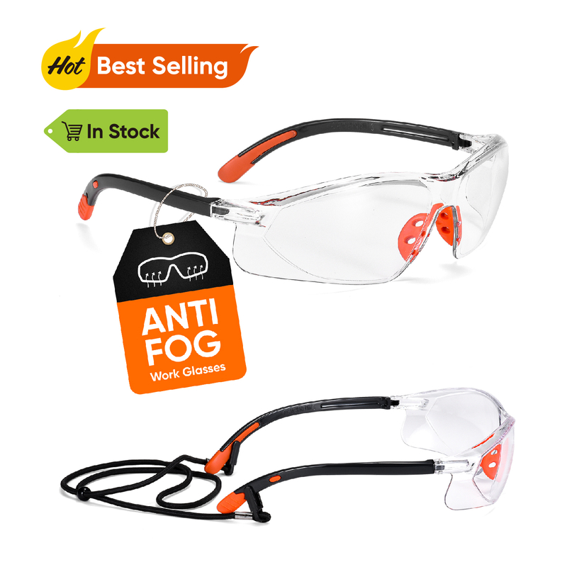 Ready Stock Clear Industrial Safety Glasses SG003OR