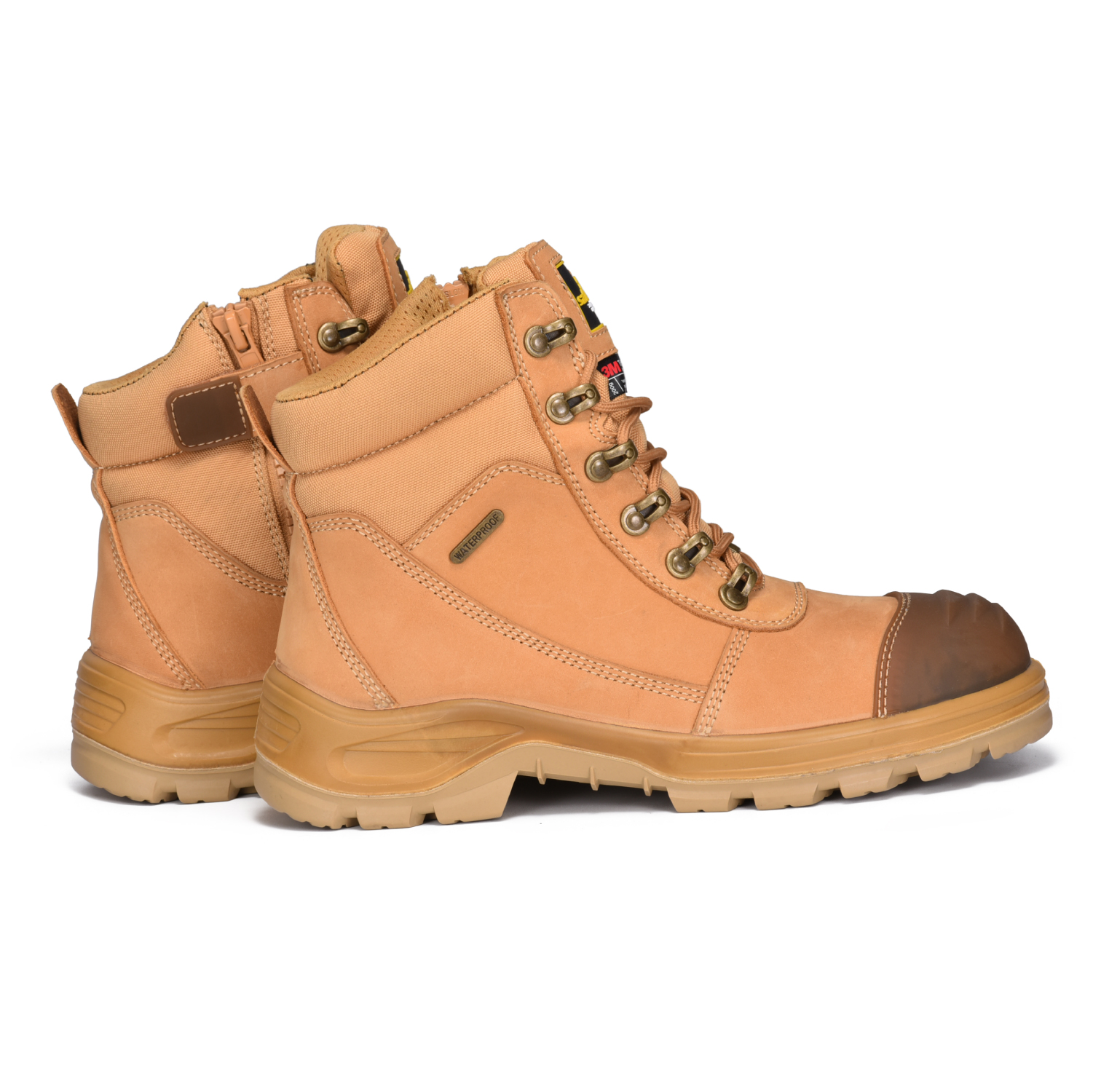 Safety Work Boots Composite Toe Waterproof Membrane M-8577 Beige