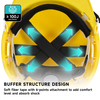 Mining & Underground Safety Helmet with Headlamp and Reflective Strips