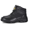 Black Leather Police Boots M-8515NS