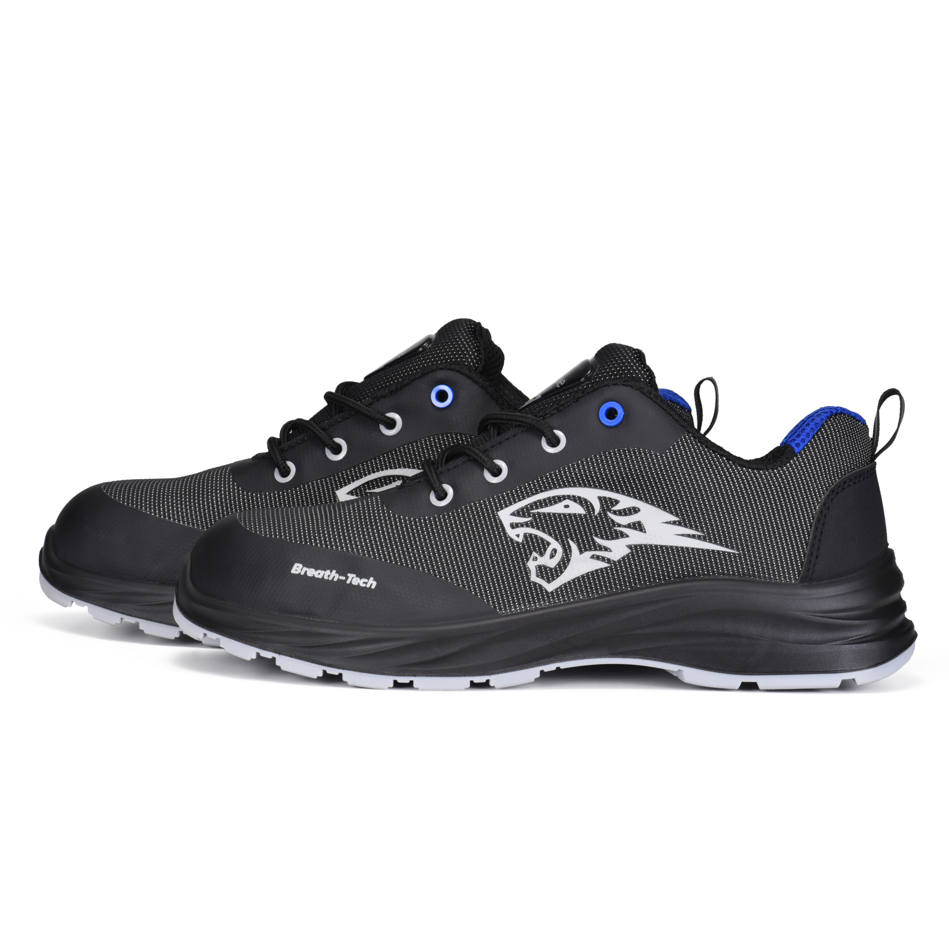 Sport Safety Shoes for Men Light Weight Safety Men Shoes Work L-7569 Blue