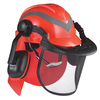Safety Helmets & Face Shield & Earmuff M-5009 Red