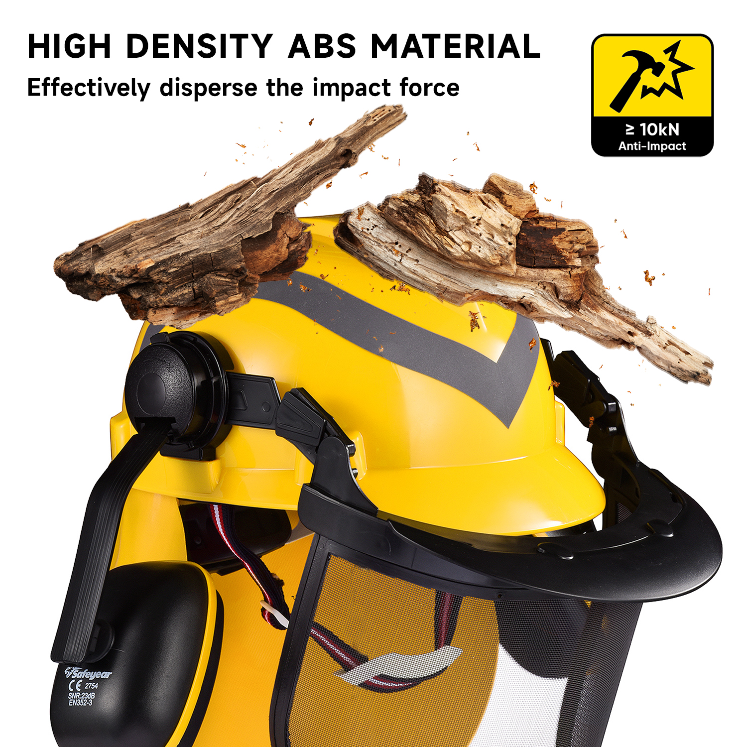 Face Shield Protection Safety Helmets M-5009 Yellow
