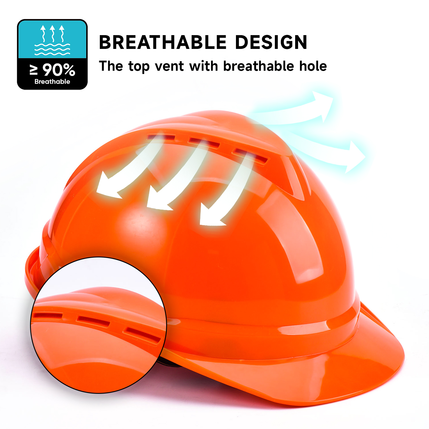 Anti-smashing Work Helmet W-002 Orange