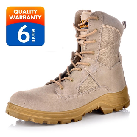 Combat Safety Work Boots H-9438 Beige