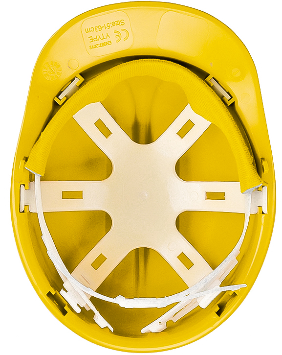 Washable Fabric Safety Helmet W-033 Yellow