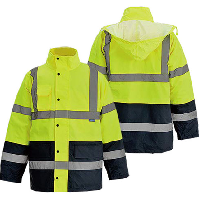 Construction Reflective Rain Coat Y-1104B