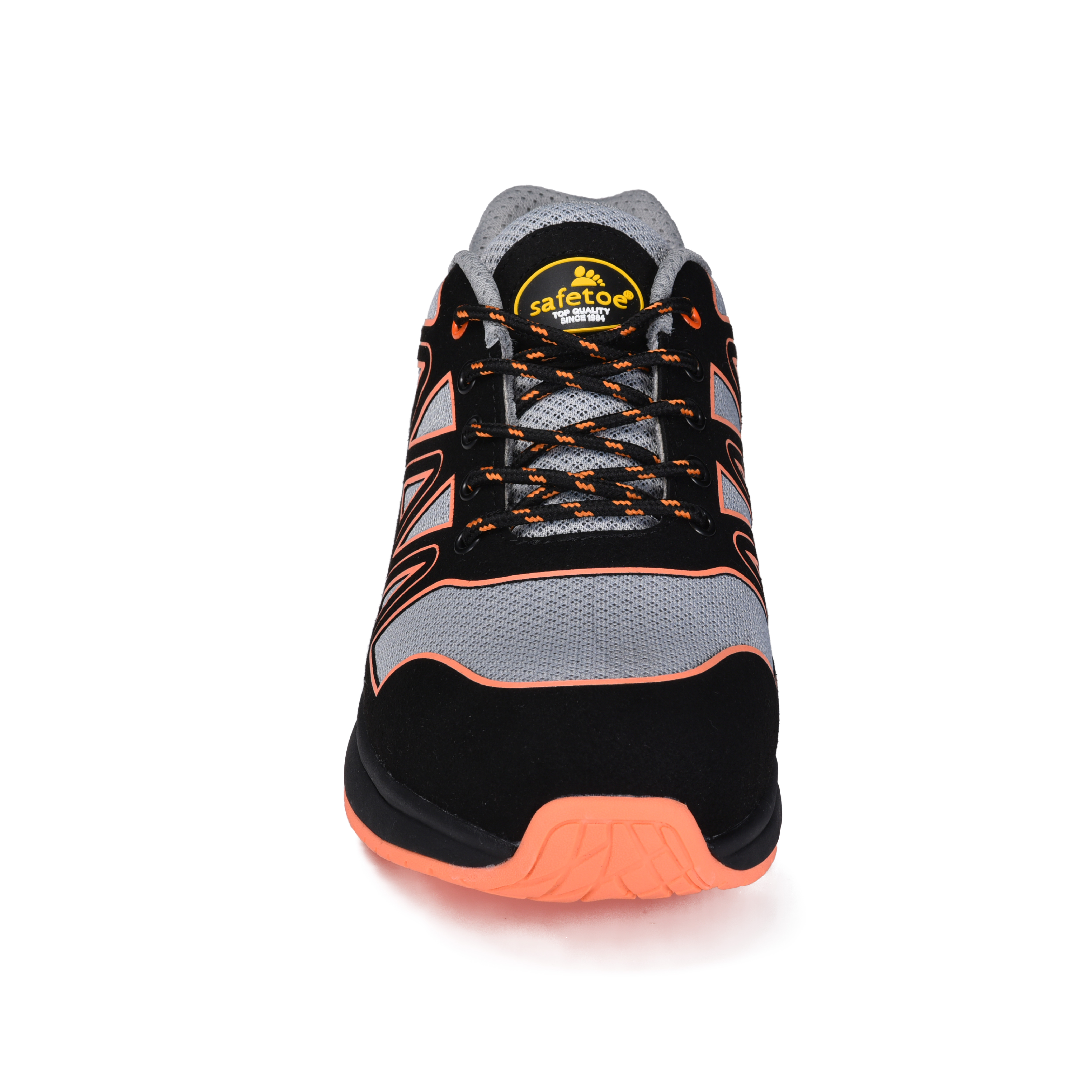 Light Weight & Breathable Nylon Fabric Safety Shoes L-7537 Orange