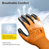 Nitrile Coated Safety Work Gloves N1552 Orange