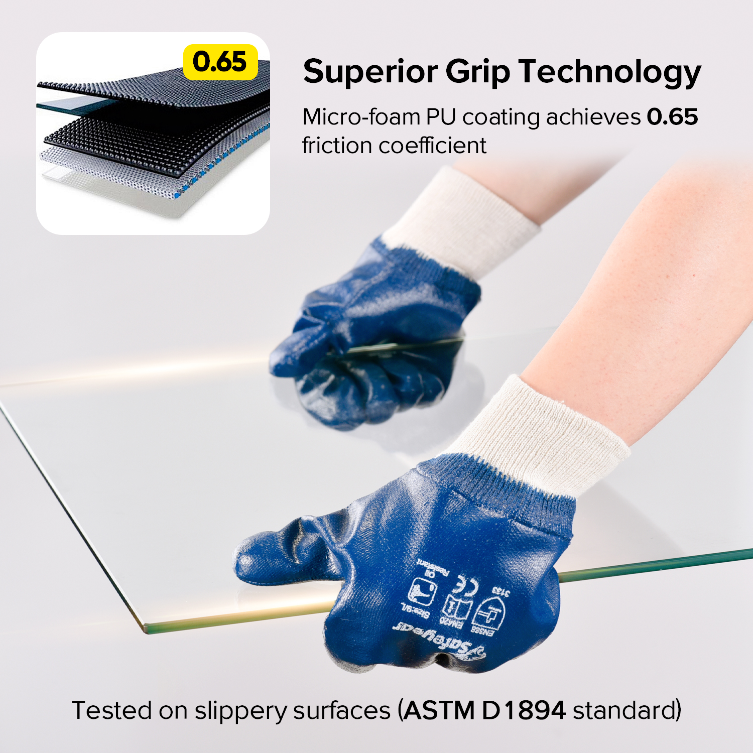 Nitrile Coated Safety Industrial Gloves FD1289