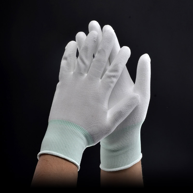 PU Coated Safety Work Gloves PN8003 White