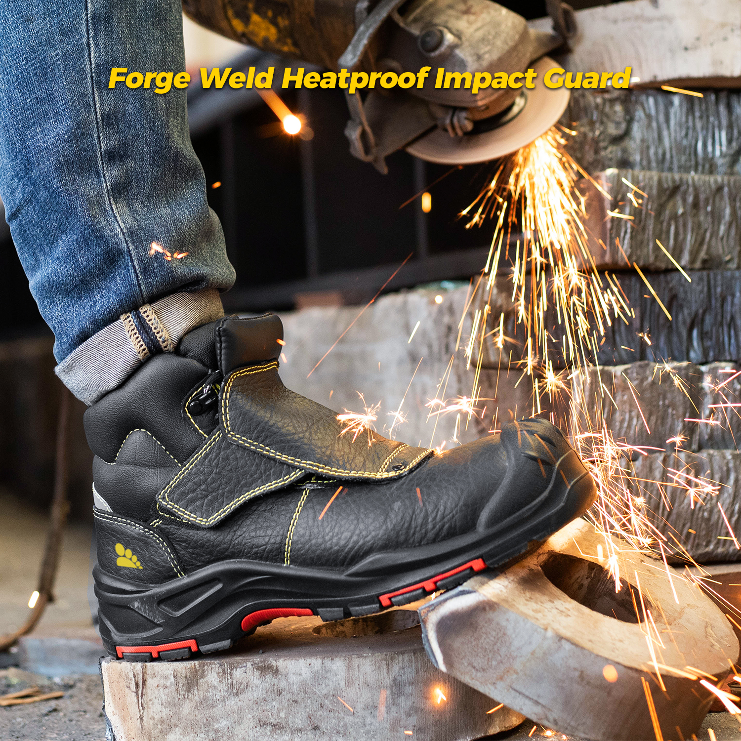 VortiGard™ Non-metallic Composite Toecap Safety Work Welding Boots for Welder Workers M-8387