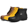 Men's Low Rain Boots W-6050 Brown SteelGuarder