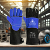 High Temperatre Leather Mitten Gloves High Temperatre Leather Mitten Gloves FL-1023 Black & Blue