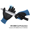 Construction Work Gloves Cut Resistant Safety Work Gloves PD8045 Blue