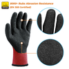 Latex Coated Safety Work Gloves LY-3013 Grip Guarder Red