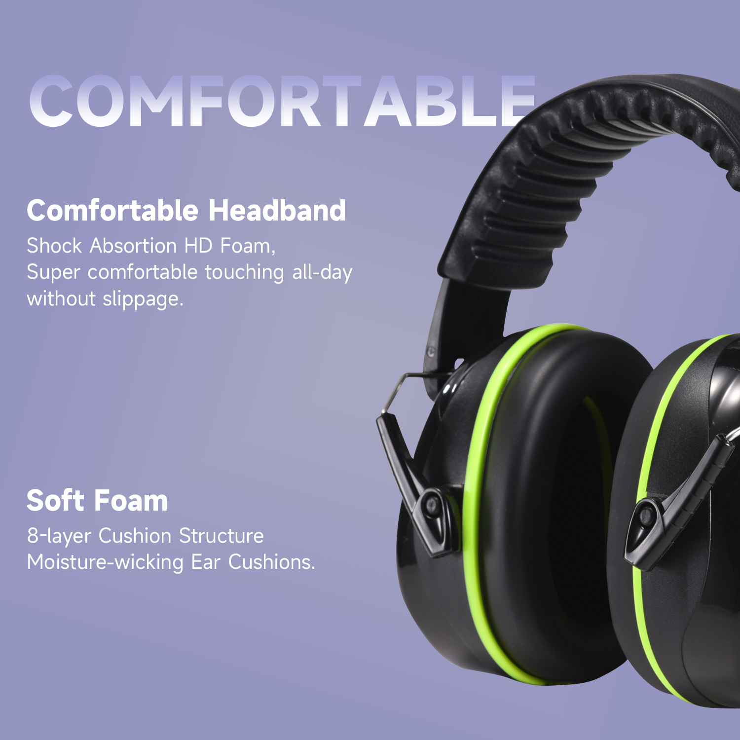 ABS Hearing Protection Ear Muffs Protective Ear Muffs Ready Stock FM-1B