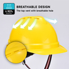 Yellow Industrial Safety Helmet W-002