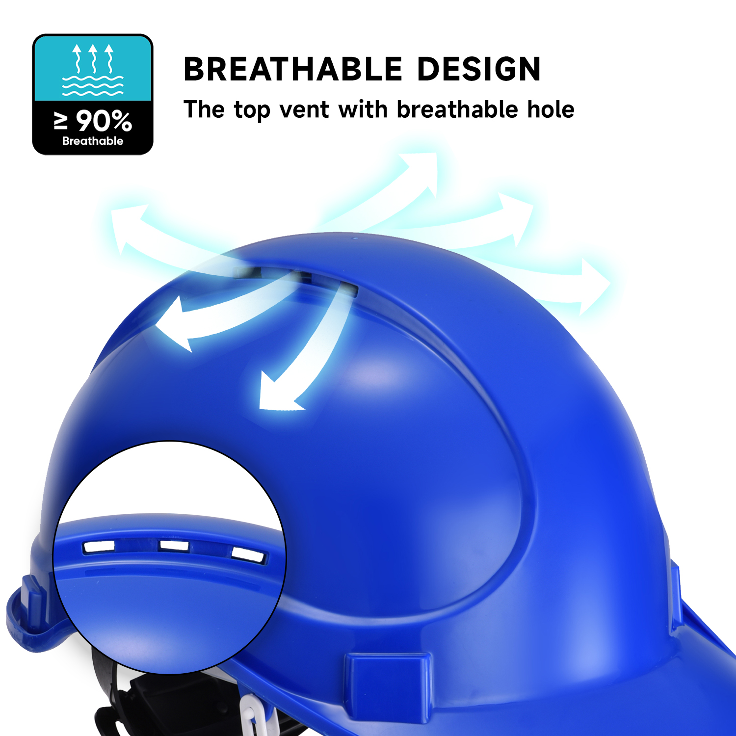 Industrial Safety Helmet W-018 Blue
