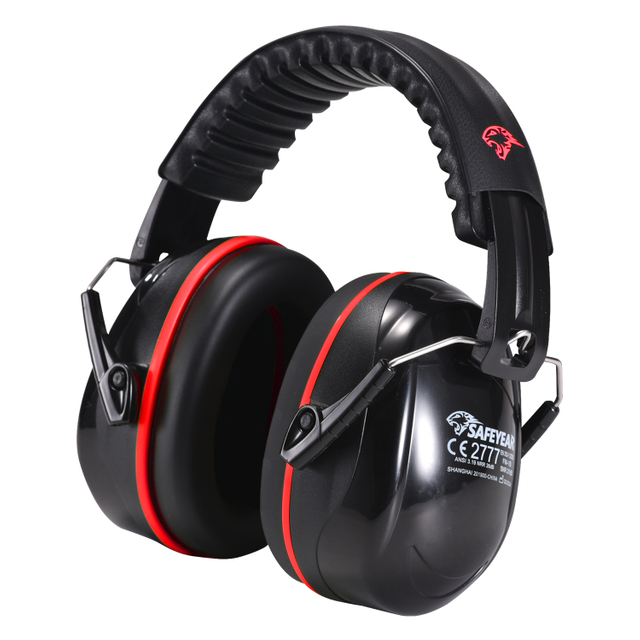 ABS Hearing Protection Ear Muffs Protective Ear Muffs Ready Stock FM-1B Red