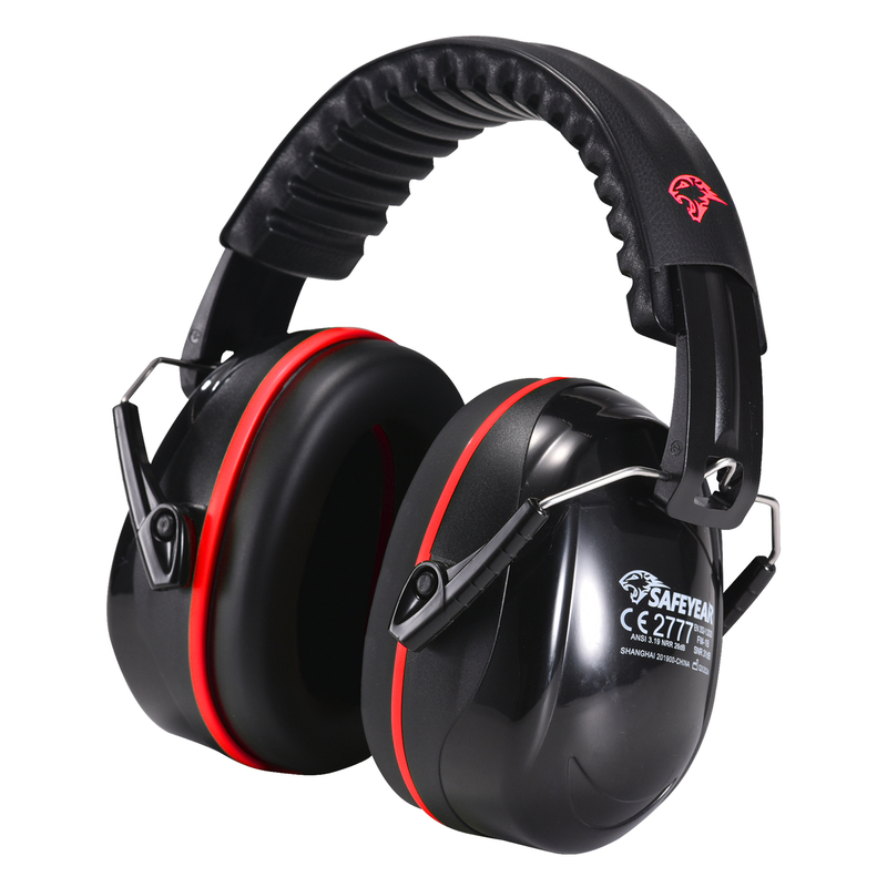 ABS Hearing Protection Ear Muffs Protective Ear Muffs Ready Stock FM-1B Red