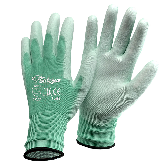 PU Coated GreenWork Gloves FL-PU2002